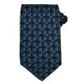 Versace Men's Greek Key with Striped Circles Silk Tie