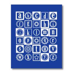 Trendography Prints  'Alphabet Squares' Graphic Art Print