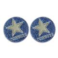 Dallas Cowboys Glitter Stud Earrings