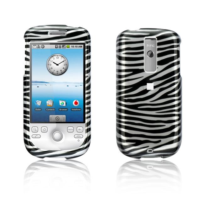 HTC MyTouch G3 Silver Zebra Design Crystal Case