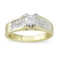 18k Yellow Gold 1ct TDW Diamond Engagement Ring (F-G, SI1-SI2)