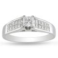 18k White Gold 1ct TDW Diamond Engagement Ring (G-H, SI1-SI2)