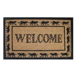 Welcome Coir Animal Door Mat (30 x 18)