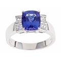 Dyach 14k White Gold Tanzanite and 1/2ct TDW Diamond Ring (I-J, I1-I2)