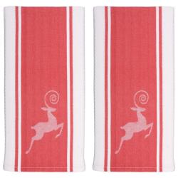 Jacquard Reindeer Tea Towel (Set of 2)