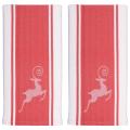Jacquard Reindeer Tea Towel (Set of 2)