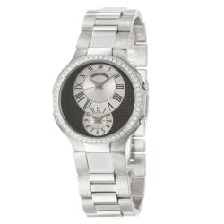 Philip Stein Men's 'Modern' Stainless Steel Quartz Diamond Watch
