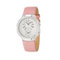 Philip Stein Women's 'Modern' Steel and Leather Quartz Diamond Watch