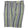 Vardon Men's Light Blue Striped Golf Shorts