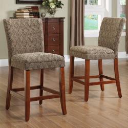 ETHAN HOME Carlisle Cherry 24-inch Counter Height Chairs (Set of 2)