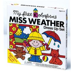 Colorforms Miss Weather Peel-and-Stick Weather Game