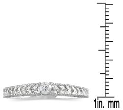 14k White Gold Diamond Accent Promise Ring