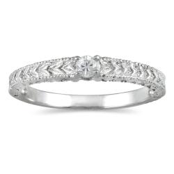 14k White Gold Diamond Accent Promise Ring
