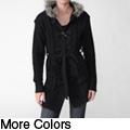 Journee Collection Happie Women's Cable Knit Duster Sweater