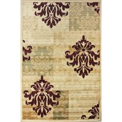 Damask Pattern Rug In Powder And
 Cream Design By Thomas Paul 5 X 76