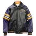 G3 Men's Baltimore Ravens Pleather Varsity Jacket