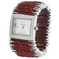Geneva Women's 'Platinum' Safety Pin Stretch Watch