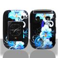 Blackberry Style 9670 Blue Flower Protector Case