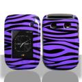 Blackberry Style 9670 Purple and Black Zebra Protector Case