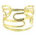 Goldtone Cut-out Cuff Bracelet