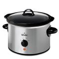 Rival 6-Quart Slow Cooker Crock Pot, Stainless-Steel