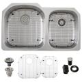Ticor Stainless Steel 16-gauge Undermount Kitchen Sink with Air Switch