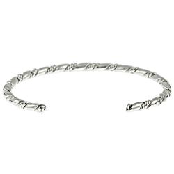 Sterling Silver Twist Baby Cuff Bracelet