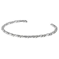 Sterling Silver Twist Baby Cuff Bracelet