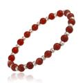 Stonique Creations Sterling Silver Sea Bamboo Coral Stretch Bracelet