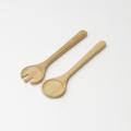 Woodard & Charles Natural Wood Salad Servers Set (Pack of 12)
