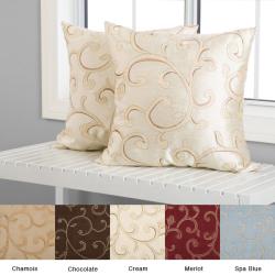 Isis Scroll 18-inch Decorative Pillows (Set of 2)