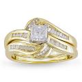 14k Yellow Gold 4/5ct TDW Diamond Bridal Ring Set (G-H, I1-I2)