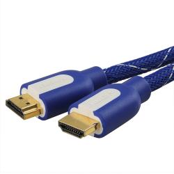 6-feet Mesh Blue INSTEN HDMI Cable