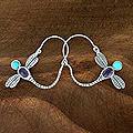 Sterling Silver 'Dragonfly' Amethyst Hoop Earrings (Mexico)