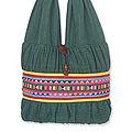 Cotton 'Lisu Evergreen' Medium Shoulder Bag (Thailand)