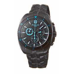 Zodiac Men's 'Speed Dragon' Black Steel Quartz Chronograph Watch.