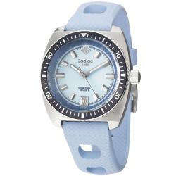 Zodiac Women's 'Diver' Stainless Steel and Rubber Quartz Watch
