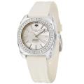 Zodiac Women's 'Racer' Stainless Steel and Rubber Crystals Watch