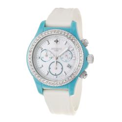 Zodiac Women's 'Air Dragon' Stainless Steel and Rubber Quartz Watch