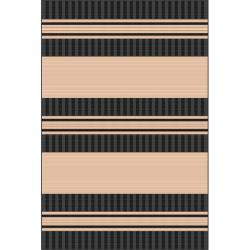 Spinnaker Stripe Black Rug (4'11 x 7'6)