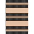 Spinnaker Stripe Black Rug (4'11 x 7'6)