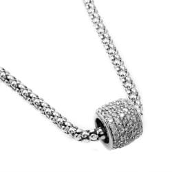 Sterling Silver 1ct TDW Diamond Glitter Ball Necklace (H-I, I1-I2)