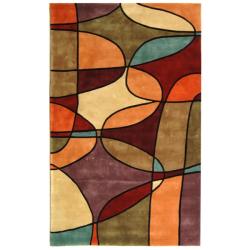 Handmade Rodeo Drive Tiff Multicolor N.Z. Wool Rug (8' x 11')