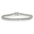 Sterling Silver 1 7/8ct TDW Diamond Tennis Bracelet (G-H, SI1-SI2)