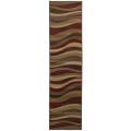 Indoor Beige/ Multi Stripe Rug (1'10 x 7'6)