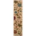 Meaningful data on Oriental Runner rug Indoor Ivory Abstract Rug (1'10 x 7'6)