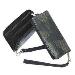 Recycled Plastic Gold Boat Vickey Wristlet Wallet (India)