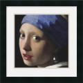 Johannes Vermeer 'Girl with a Pearl Earring (detail)' Framed Art Print