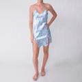 Free correlative roadmap for Blue Shapewear Happie Brand Women's Satin Chemise Nightie