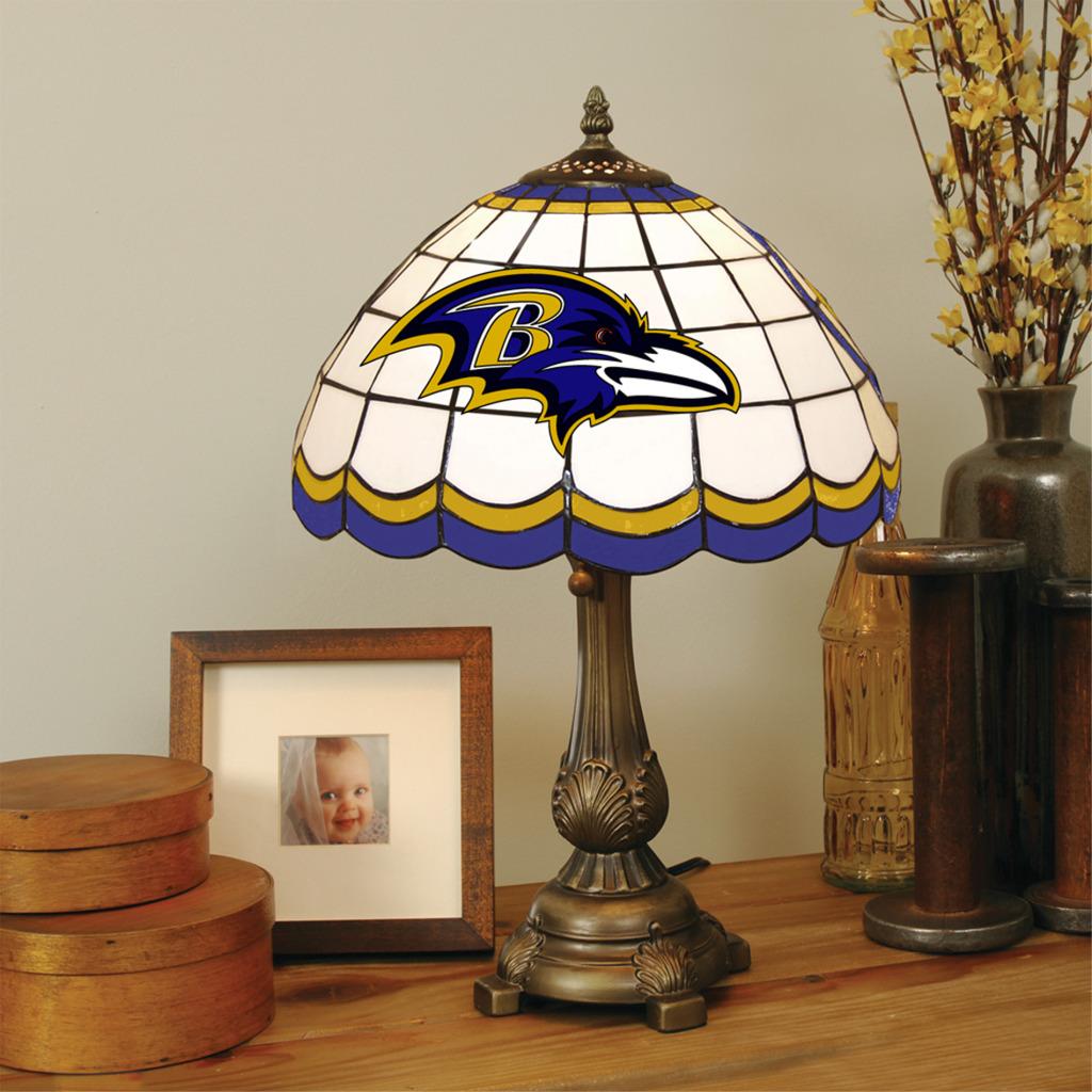 Tiffany style Baltimore Ravens Lamp